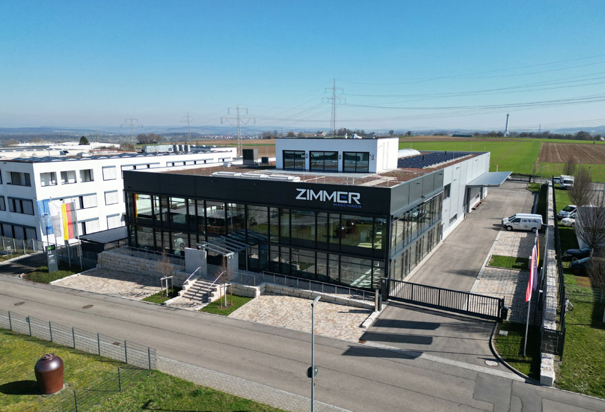 Firmensitz von ZIMMER Maschinen in Freiberg am Neckar